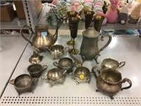Silverplate Tea serving set and more - some