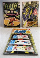 Lot Of 3 Vintage The Flash Comics