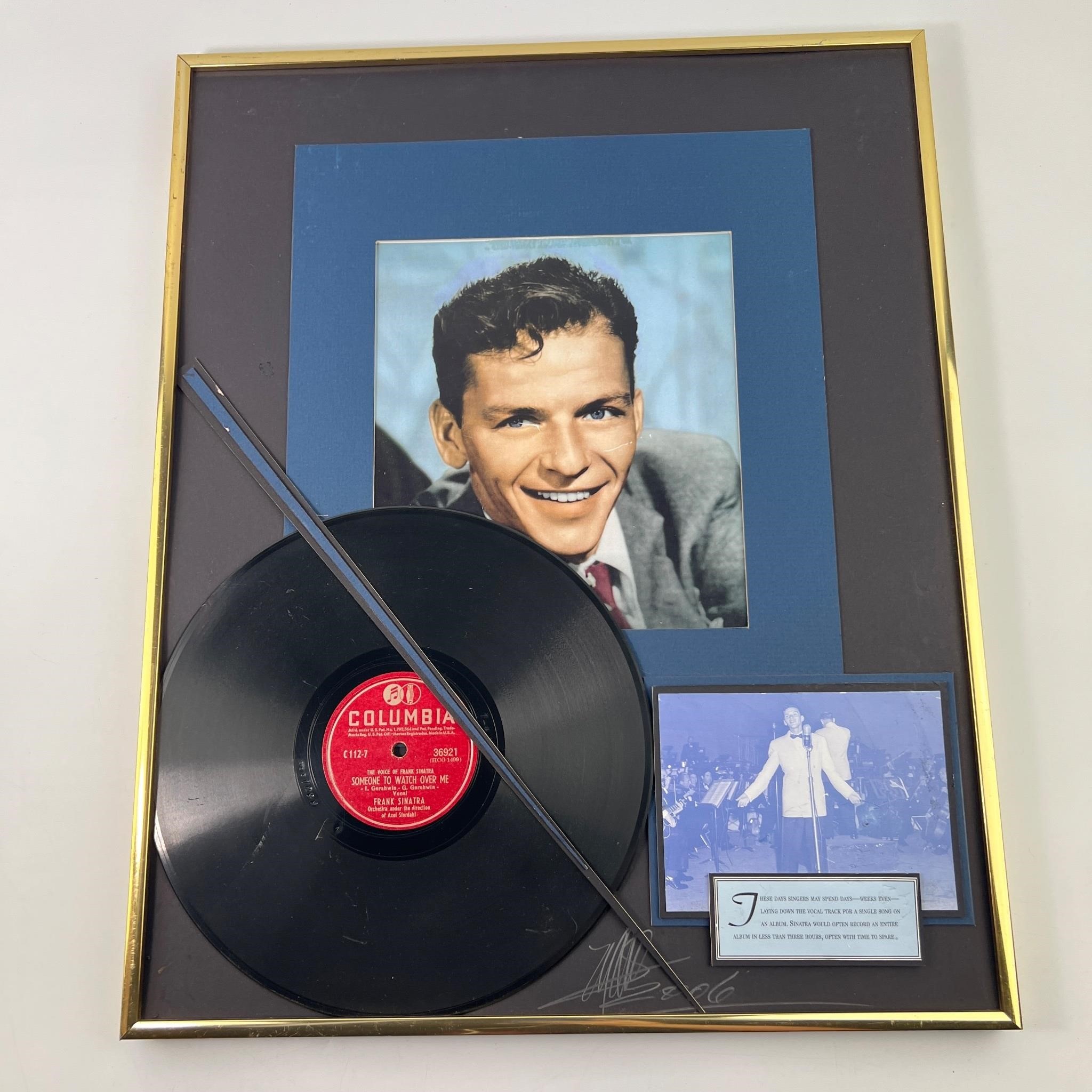 Frank Sinatra Picture and Record With Signature