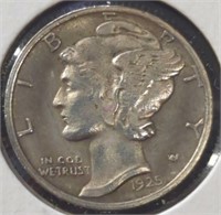 Silver 1925 Mercury dime