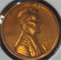 Proof 1972 s. Lincoln penny