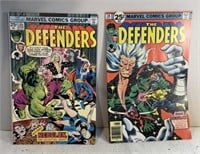 Lot Of 2 Vintage Marvel The Defenders Comics