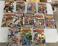 Lot Of 13 Vintage Fantastic Four Comics