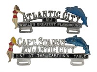 Cast Atlantic City License Plate Toppers