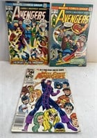Lot Of 3 Vintage Marvel Avengers Comics