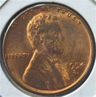 Uncirculated 1954 s. Lincoln wheat penny