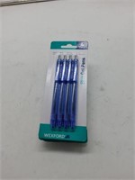 4 Wexford blue gel pen packs