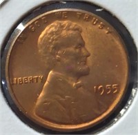 Uncirculated 1955 Lincoln wheat penny