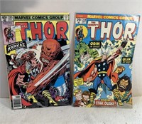 Lot Of 2 Vintage Mighty Thor Comics