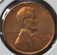Uncirculated 1956 Lincoln wheat penny