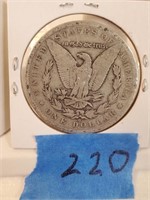 1883 Morgan Head Silver Dollar