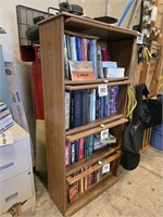 Bookcase 60" t x 29" x 12" & barometers