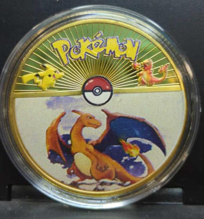 Pokémon 24K gold-plated coin