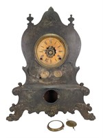 American Clock Co. Iron Front Mantle Clock