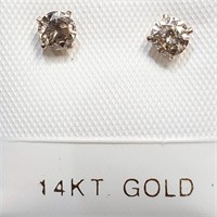 $700 14K  Diamond(0.38ct) Earrings