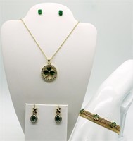 Gemstone Clover Necklace & 4 More