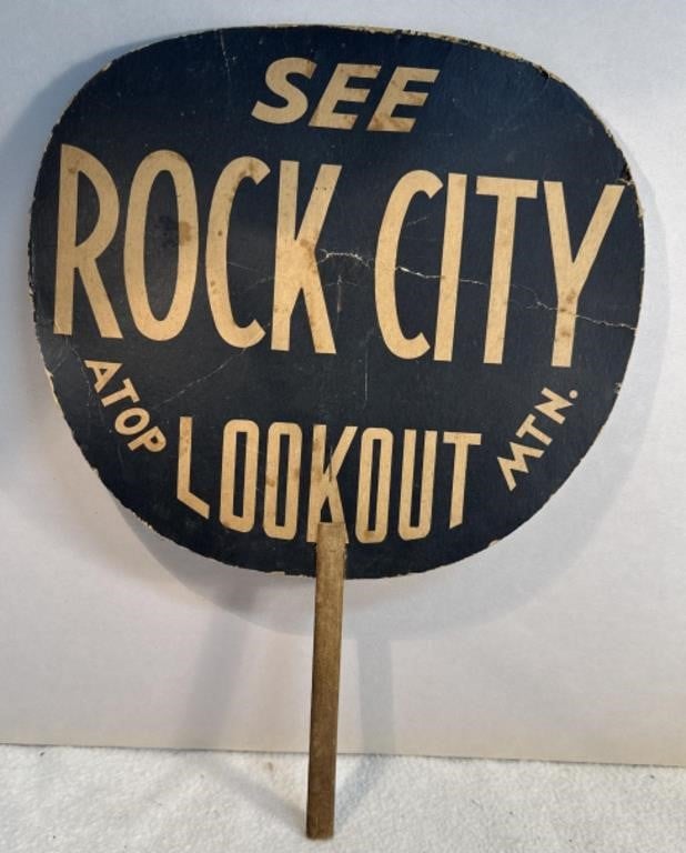 Vintage See Rock City Atop Lookout Mtn. Fan