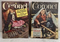 Lot Of 2 Vintage Coronet Magazines