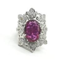 Silver CZ(13.9ct) Ring
