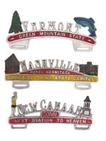 Vermont Cast License Plate Toppers