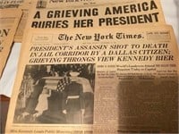 NY Times Moon Landing & Jfk Assassination NewsPape