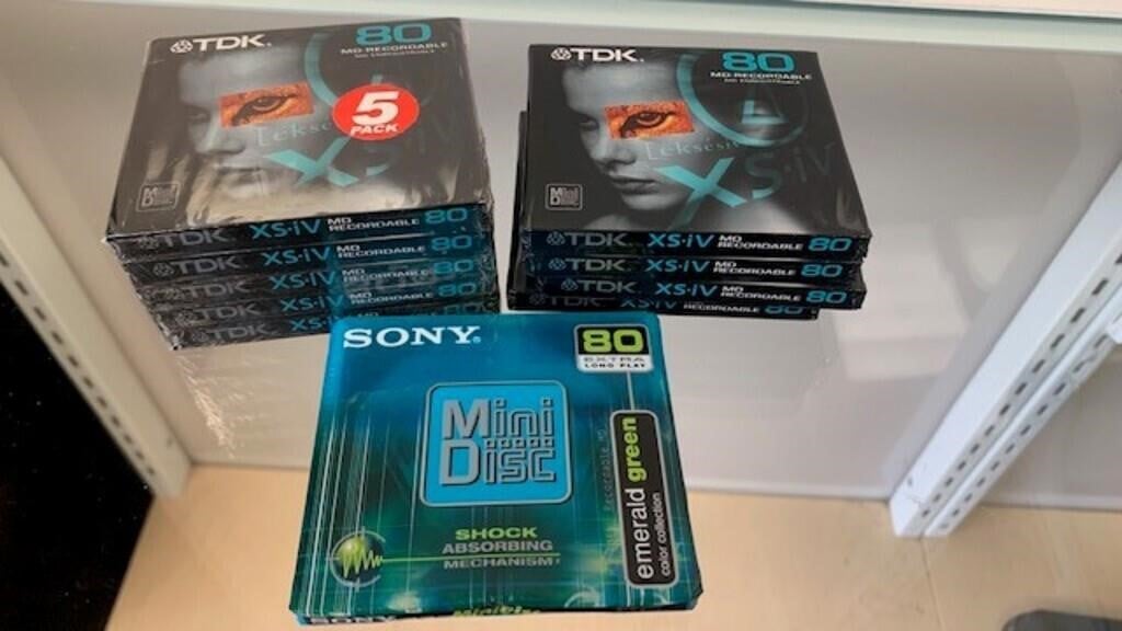 QTY 10 SEALED Sony & TDK Mini Disc
