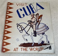 Vintage Visit Cuba At The Worlds Fair Travel Book