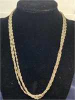 Sterling silver 3 strand chain