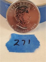 2010 Queen Elizabeth $5 Silver Round