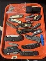 20 pocket knives & etc