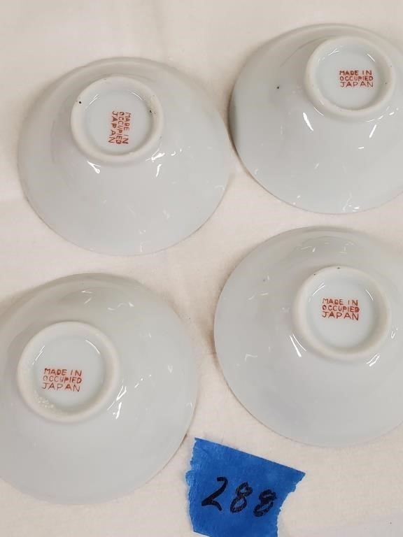 Four Small Occupied Japan Bowls