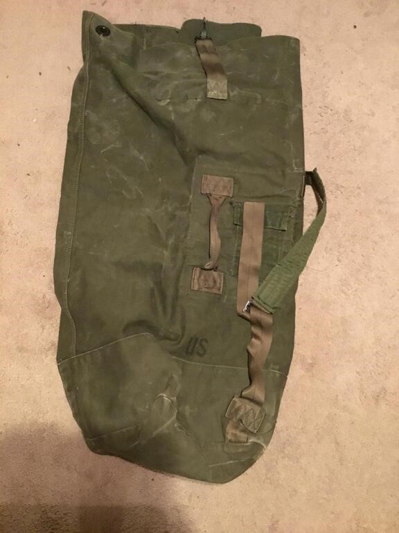 US Military Olive Green Duffle Bag