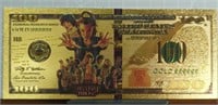24k gold plated stranger things Bank note
