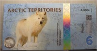 Arctic territories $6  banknote