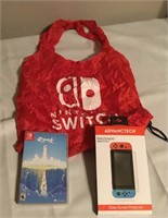 Nintendo Switch Lot , Game, Screen Protector & Bag