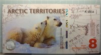 Arctic territories $8 banknote