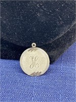 Sterling silver Monogrammed pendant