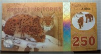 Arctic territories $250 banknote
