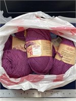 Purple yarn lot