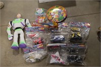 BOX OF MCDONALDS POWER RANGERS GIVE-AWAY TOYS