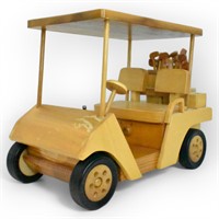 Handmade Wooden Golf Cart