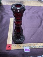 Ruby Red Cape Cod candlestick