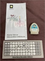 Cricut Home Decor cartridge keypad overlay