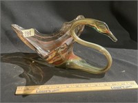 Swan art glass