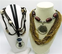 (4) Chunky Fashion Necklaces