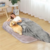 Human Dog Bed for Adult 72x44x12 Foldable Giant Do