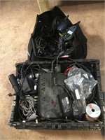Large Lot OF Electrical Cords, Xbox Cables Etc