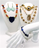 (7) Mixed Gemstone Jewelry