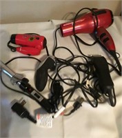 Hair Dryers, Curling Irons & Clippers Lot