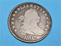 1807 Silver Bust Half Dollar Coin
